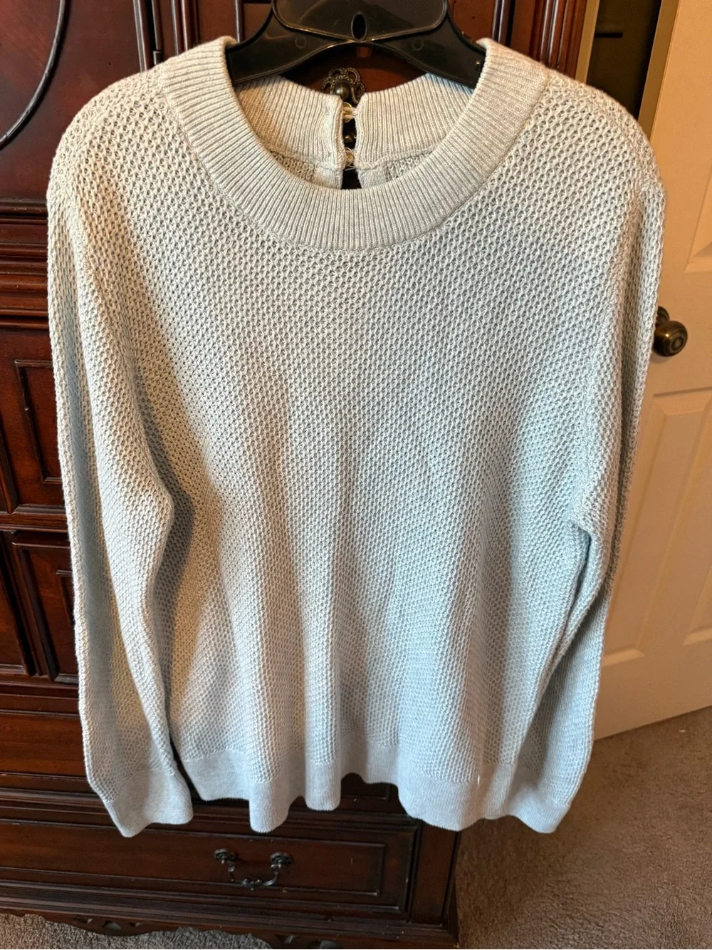 LOFT Light Blue Scoop Neck Women's Sweater Size XXL